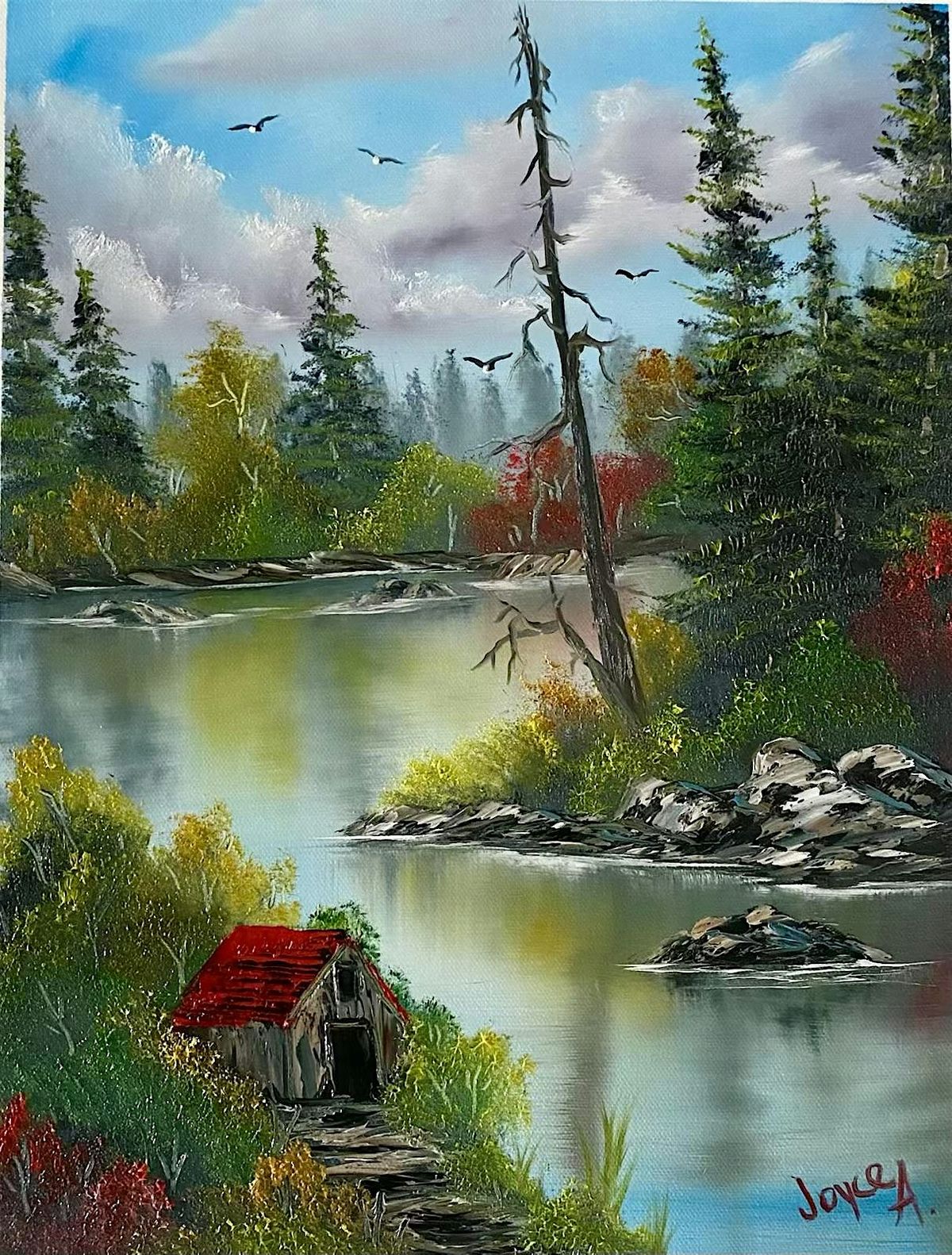 Bob Ross Paint Class