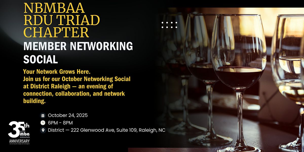 RDU Triad Black MBA Association| October Networking Social