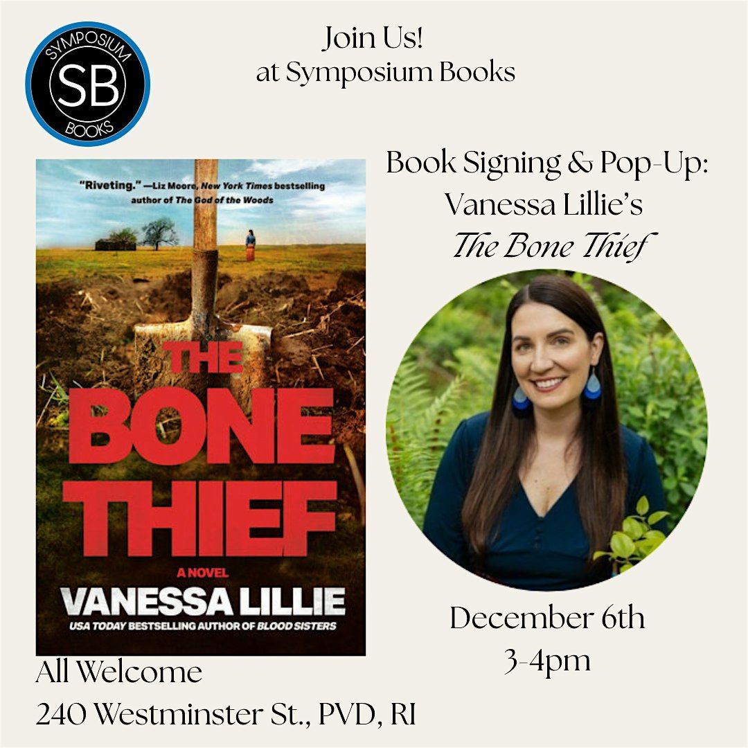 Book Signing! Vanessa Lillie's "The Bone Thief"