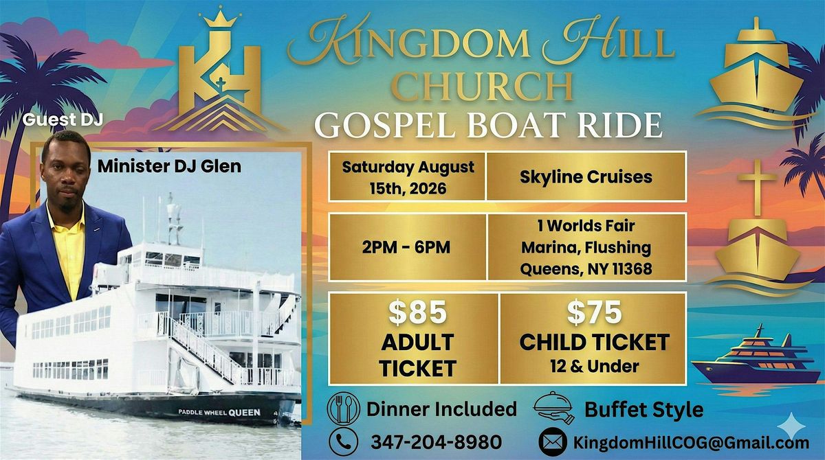 NYC Gospel Boat Ride 2026 | Christian Dinner Cruise in Queens \u2013 Live Music,