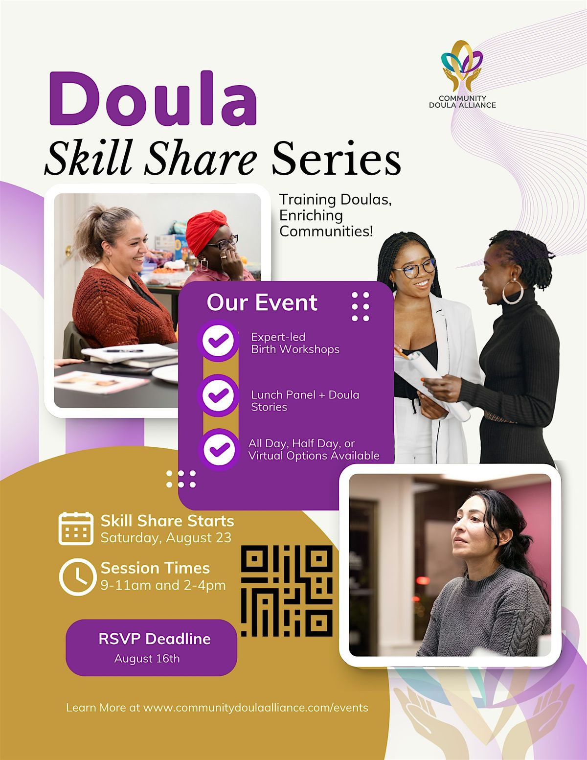 Doula Skillshare Day at Community Doula Alliance