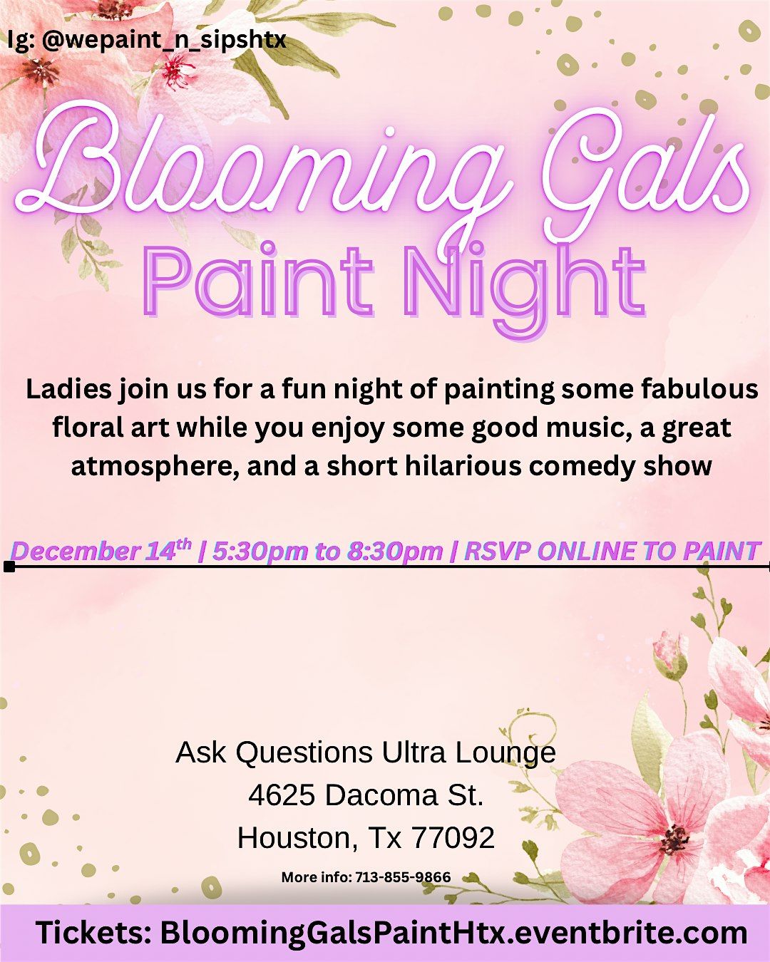 Blooming Gals Paint Night