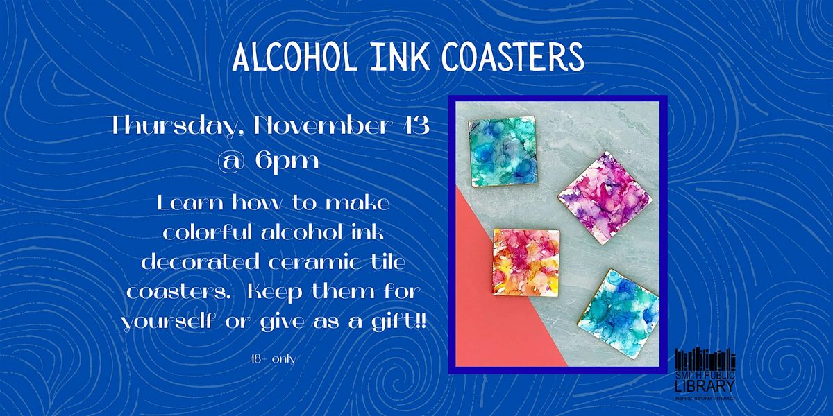 Alcohol Ink Coaster Craft