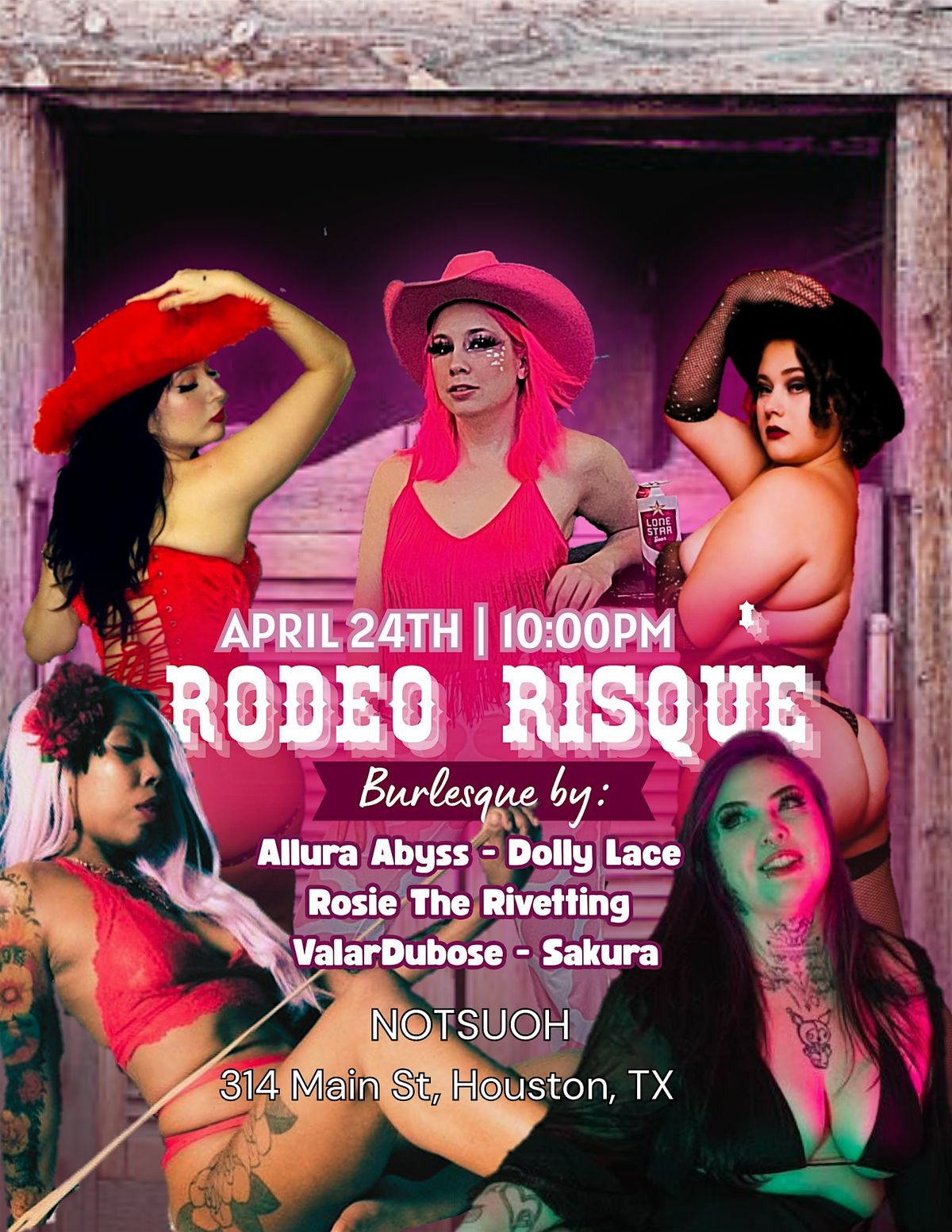 Rodeo Risqu\u00e8 April 24th Burlesque Show