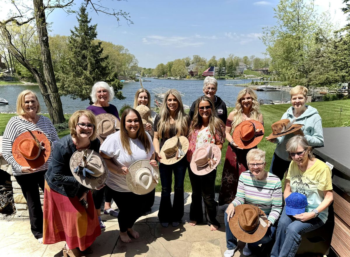 Chelle\u2019s + Wildflower Design Hat Burning Workshop