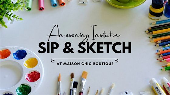 Sip, Sketch, & Shop Experience