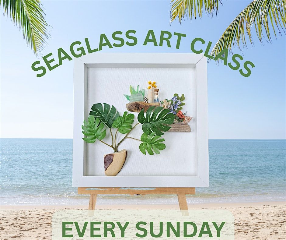 Seaglass Art Make and Take Class with Jessie