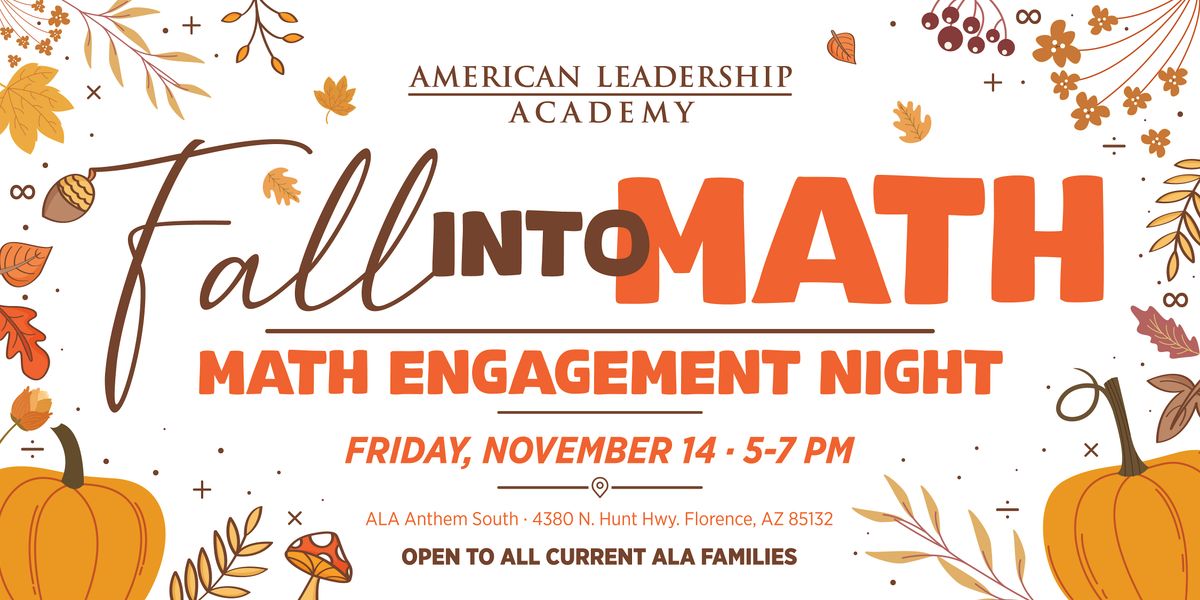 ALA Anthem South Elementary: Fall into Math