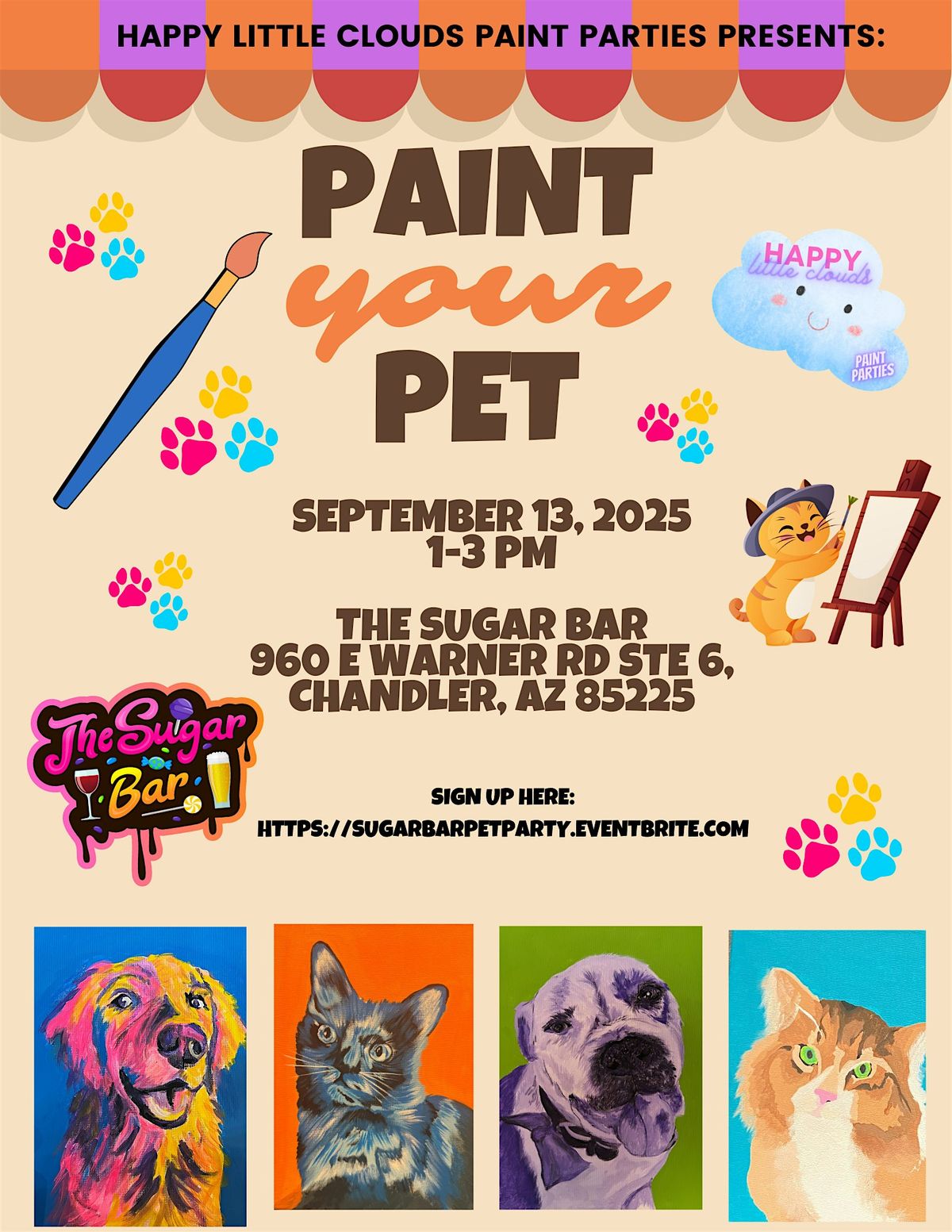 Pop Art Your Pet at SugarBar Chandler!