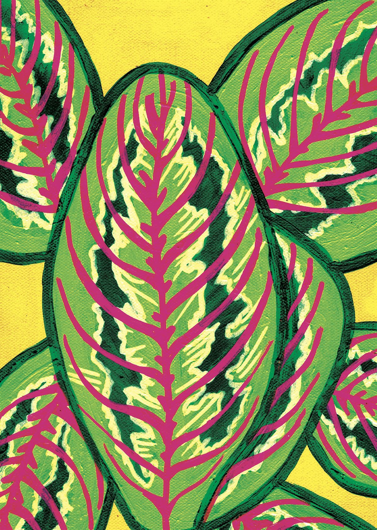 Prosecco, Plants and Painting