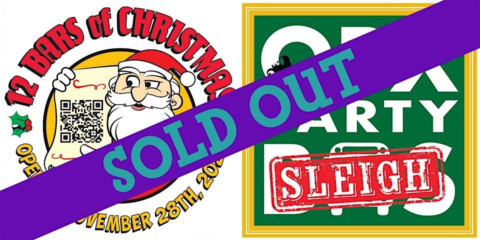 SOLD OUT: 12 Bars of Christmas VIP crawl on OBX Party Sleigh (GOLD ROUTE)