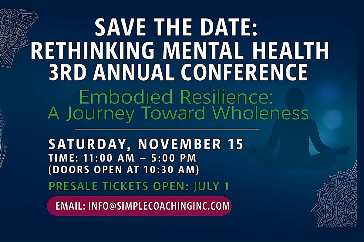 Rethinking Mental Health 3rd Annual Conference