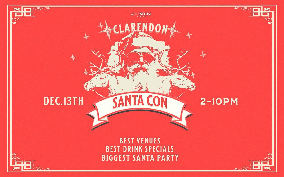 Clarendon's Biggest Santacon Bar Crawl 2025