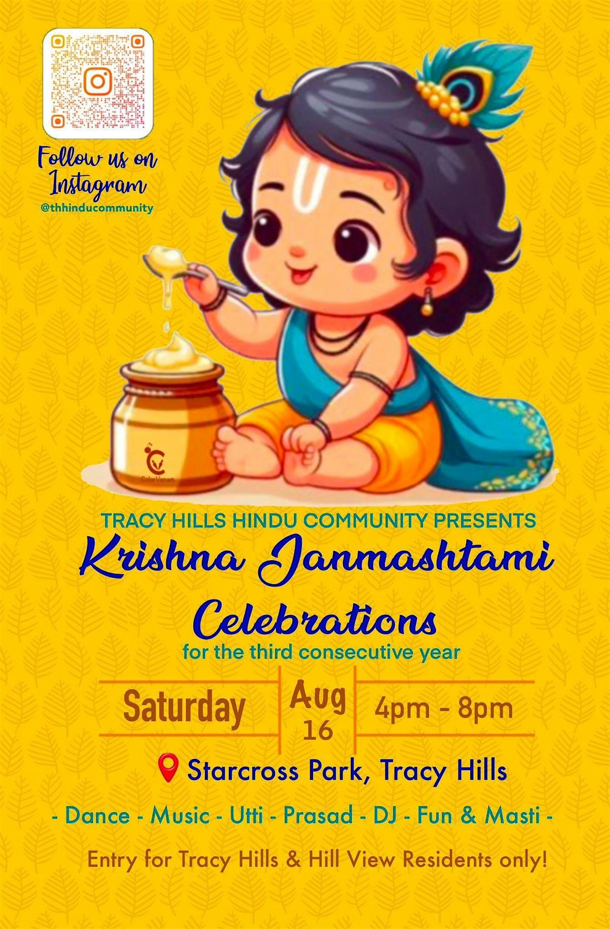 TH Shri Krishna Janmashtami Celebration