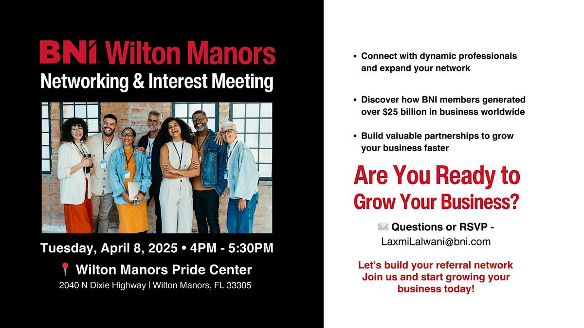 Wilton Manors Networking & Interest Meeting