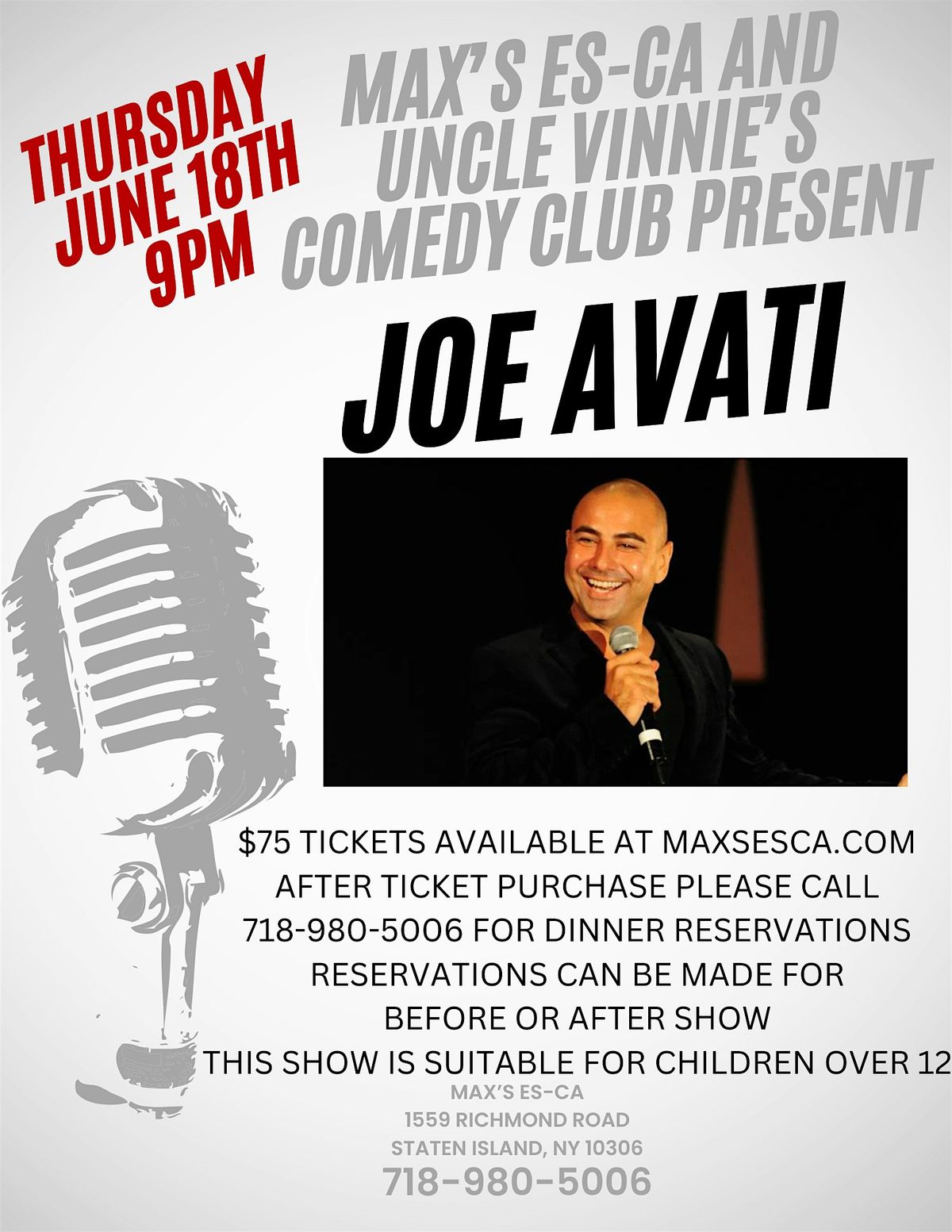 Joe Avati - Comedy Night