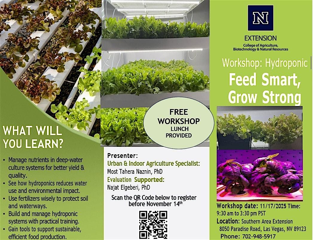 Workshop: Hydroponic - Feed Smart, Grow Strong