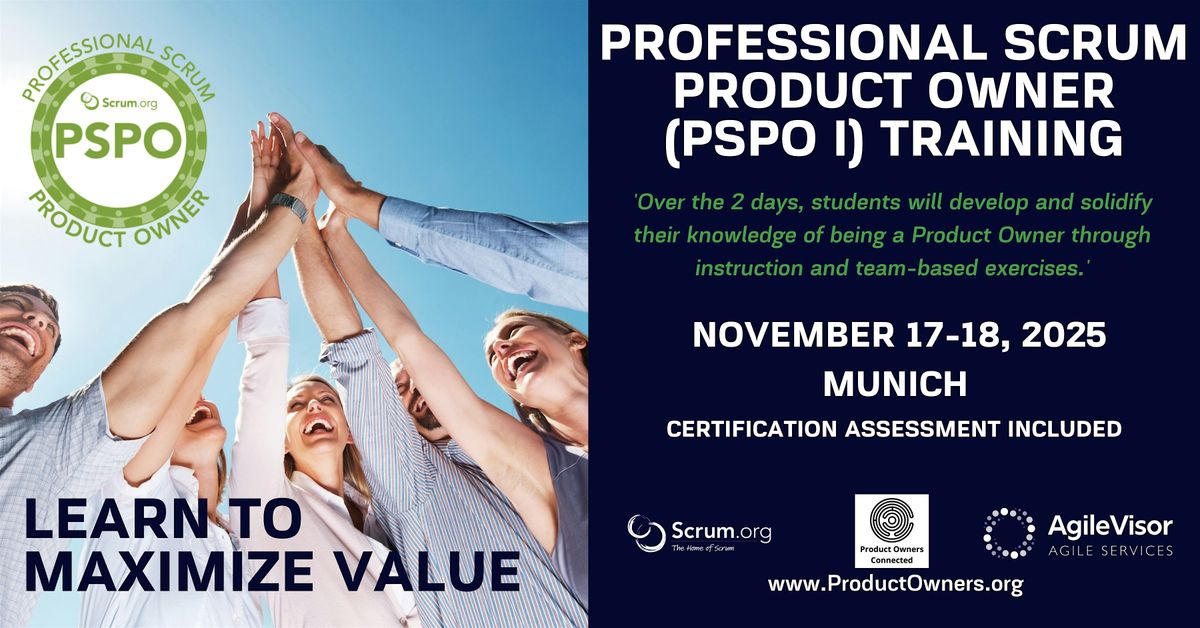 Certified Training | Professional Scrum Product Owner (PSPO)