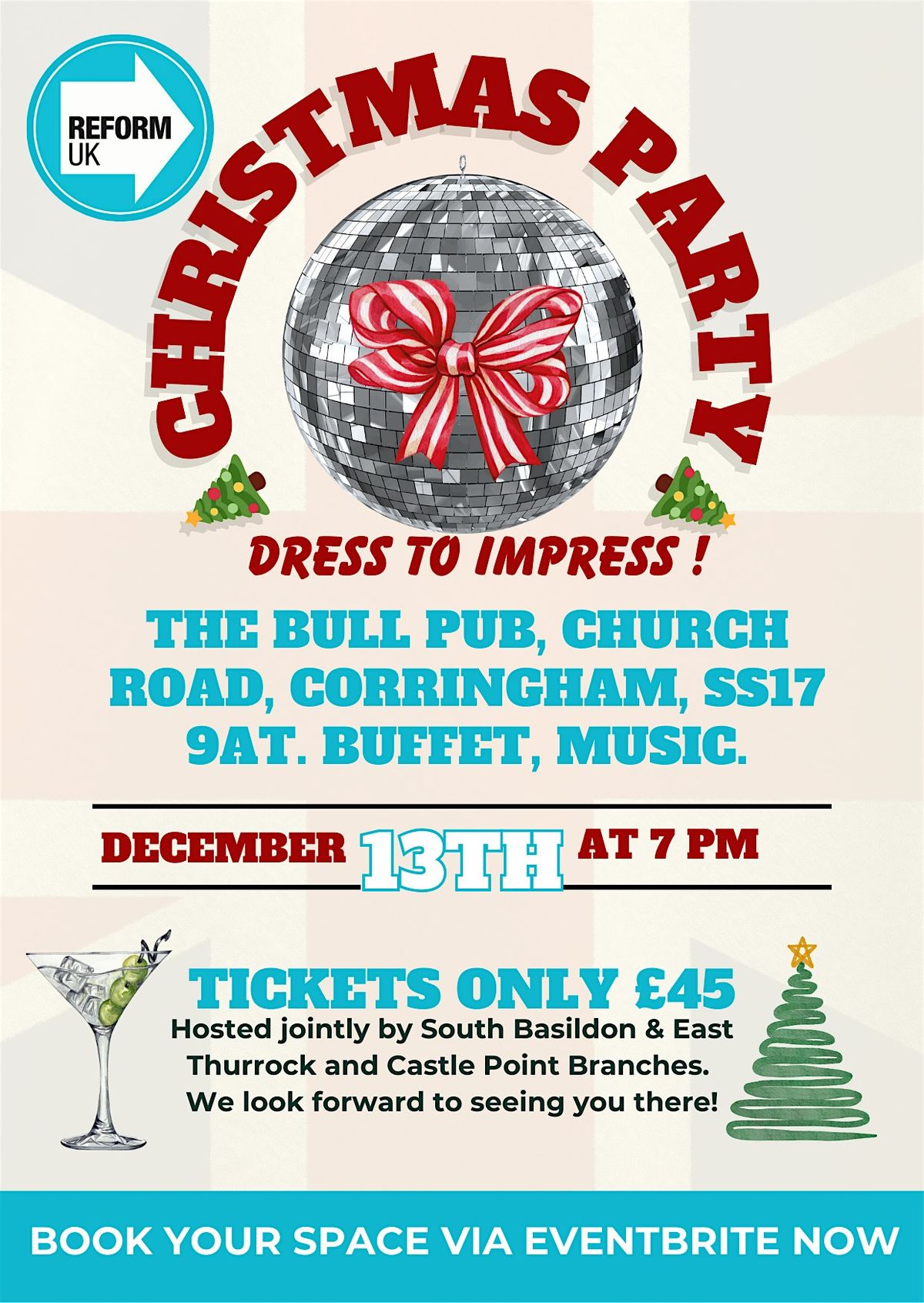 CHRISTMAS PARTY - DRESS TO IMPRESS!!  SATURDAY 13TH DECEMBER STARTS 7PM