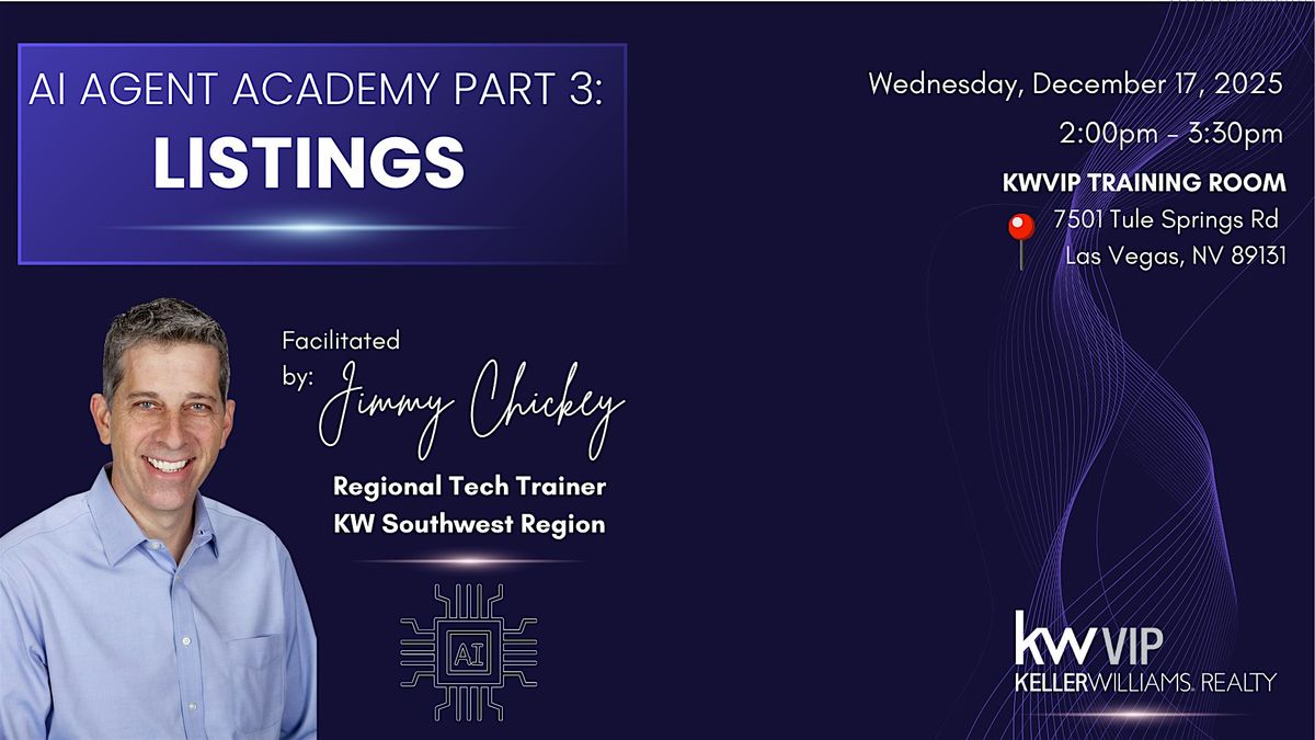 AI Agent Academy Part 3 w\/ Jimmy Chickey | Topic: LISTINGS