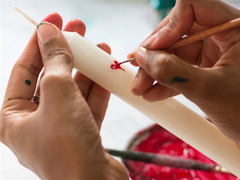 CANDLE PAINTING @ 21 HOUSE OF CHRISTMAS