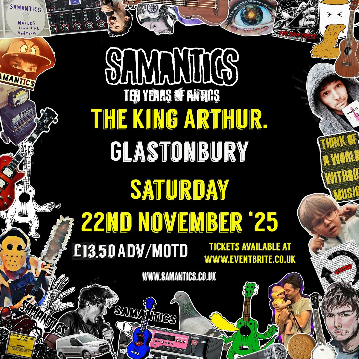 SAMANTICS 10 year tour @ The King Arthur, Glastonbury