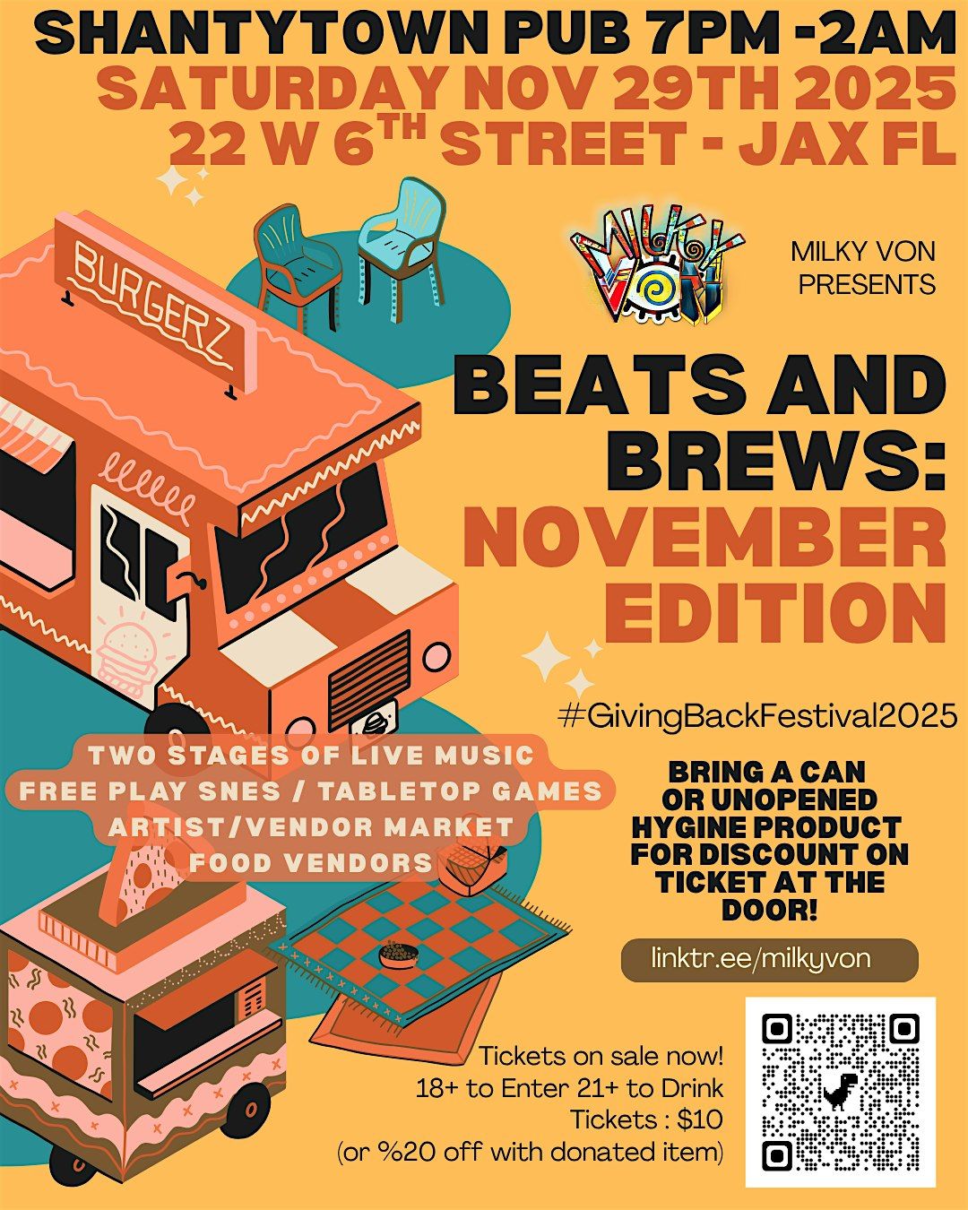 Beats and Brews: November Edition (#GivingBackFestival2025) by Milky Von