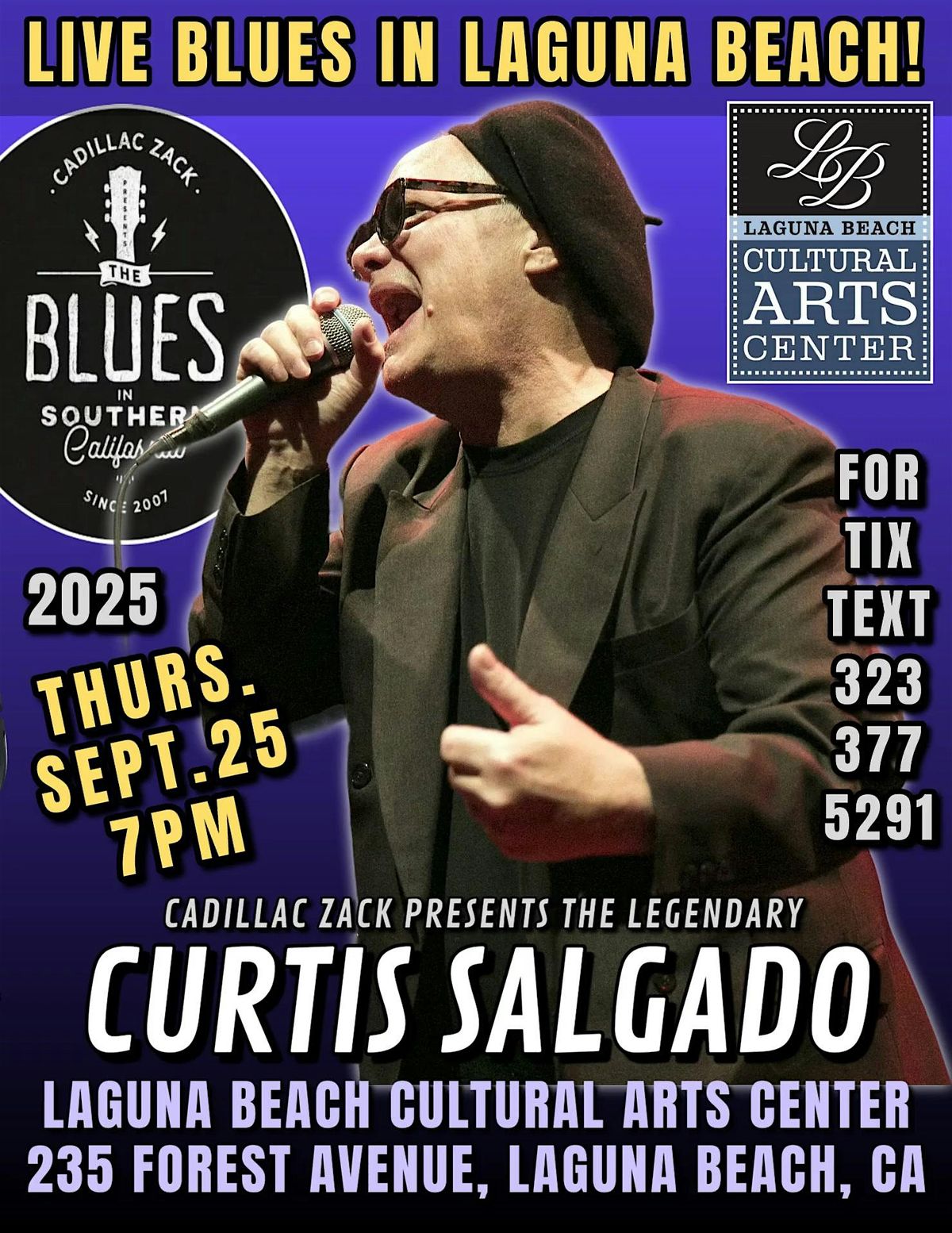 CURTIS SALGADO - BLUES LEGEND - in Laguna Beach!