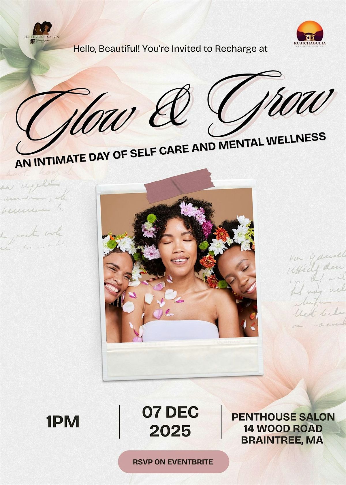 Glow and Grow: An Intimate Day of Self Care and Mental Wellness