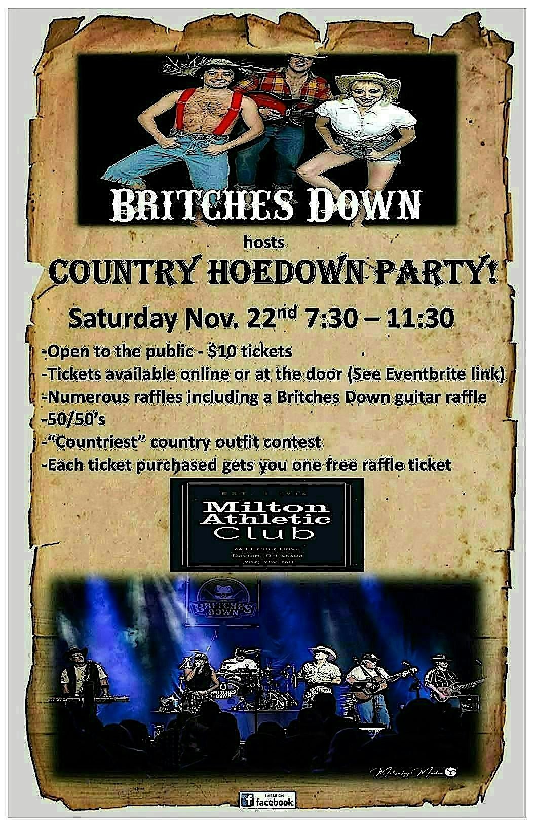 Britches Down Hoedown Party - The Milton Club