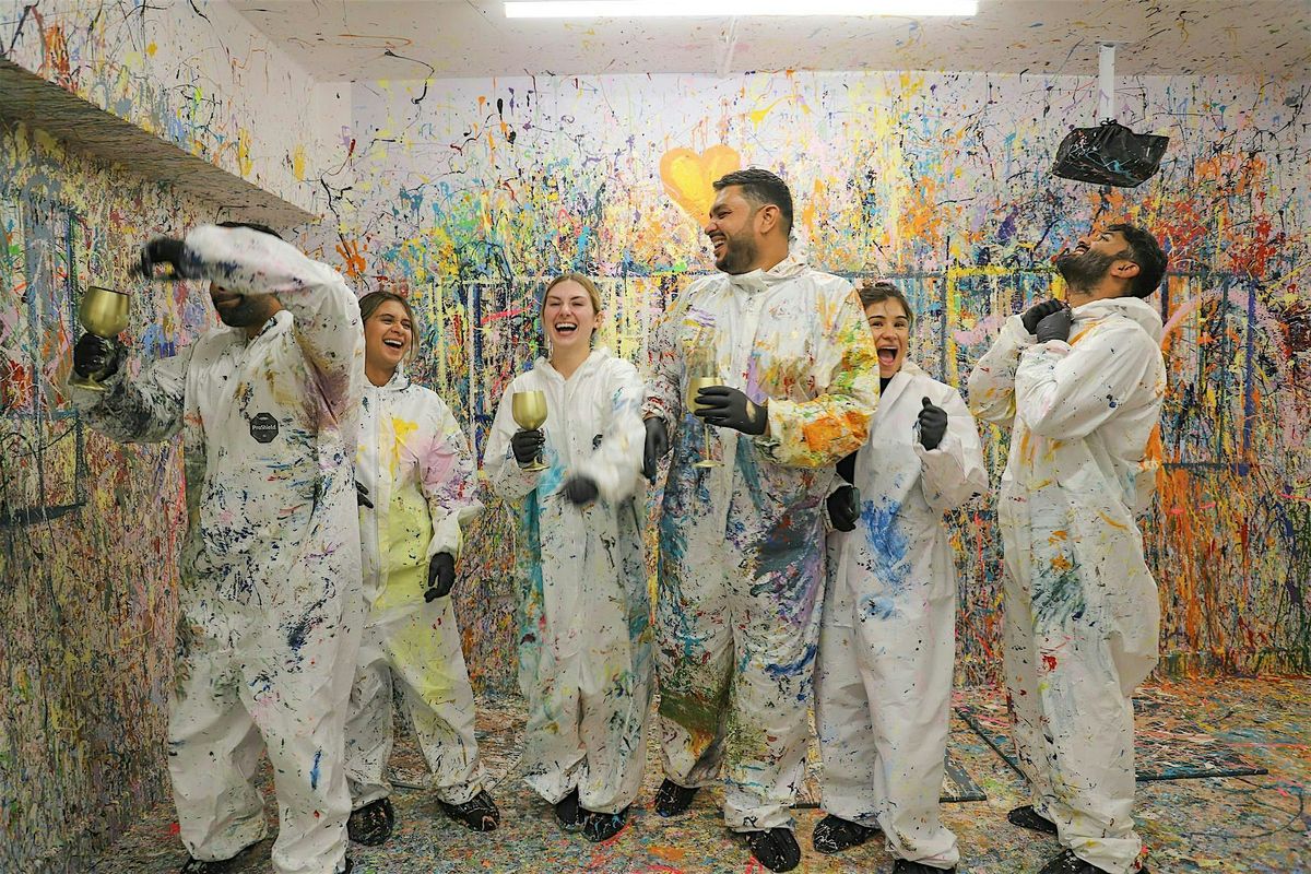 SPLATTER PAINTING CLASS IN WANDSWORTH LONDON