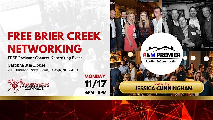 Free Brier Creek Rockstar Connect Networking Event (November, NC)