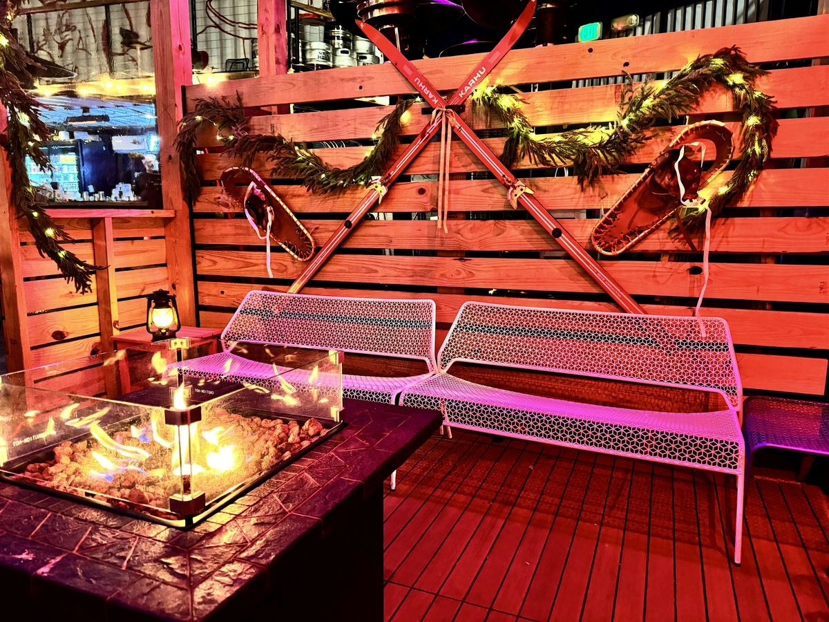 Festive Fireside Chalets at metrobar