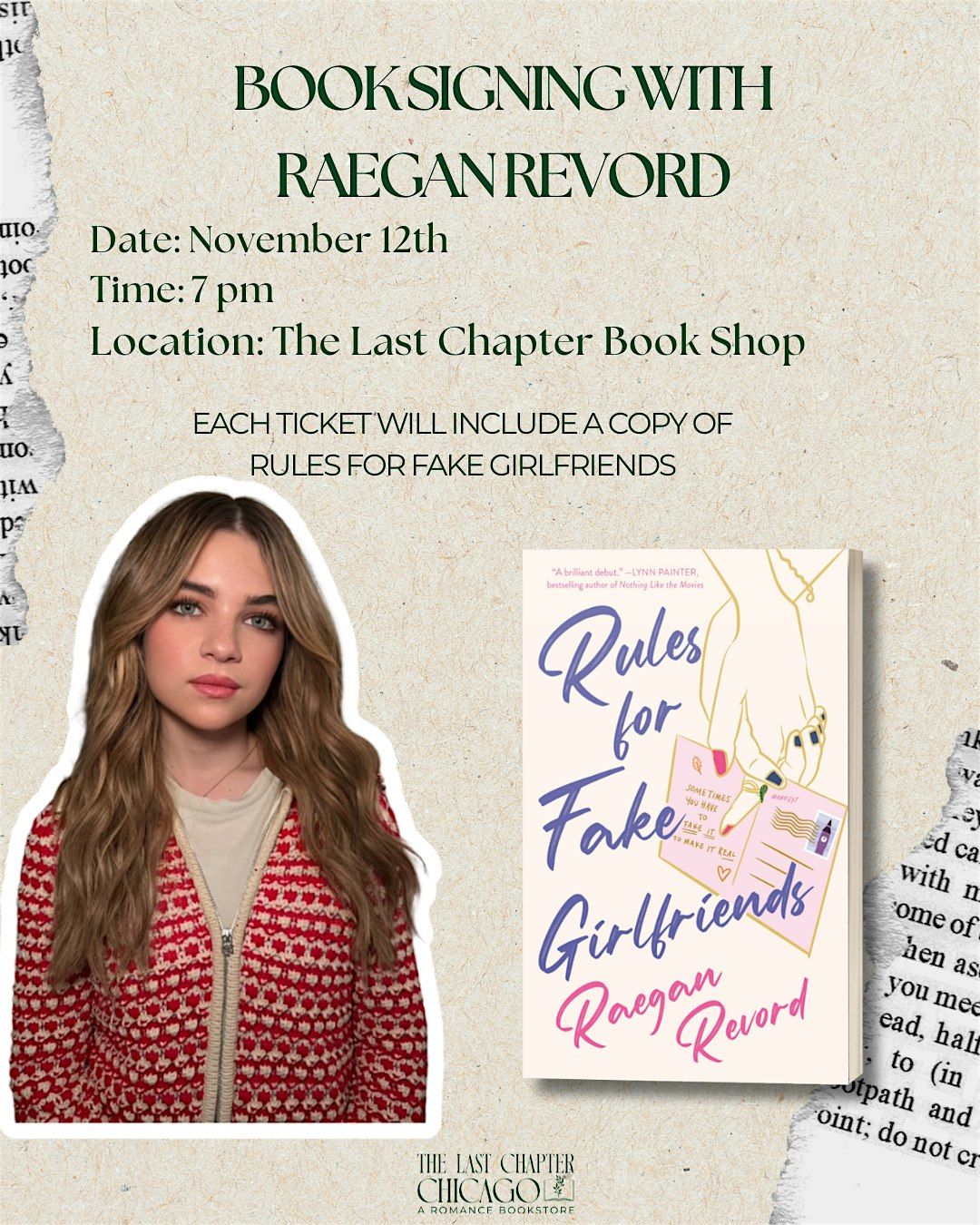 Book Signing with Raegan Revord