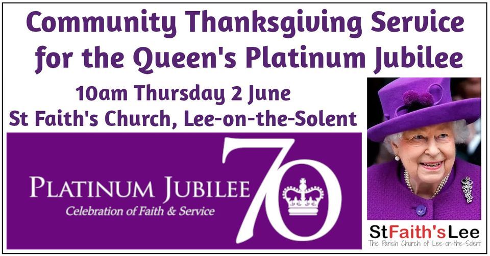 Community Thanksgiving Service for the Queens Platinum Jubilee St