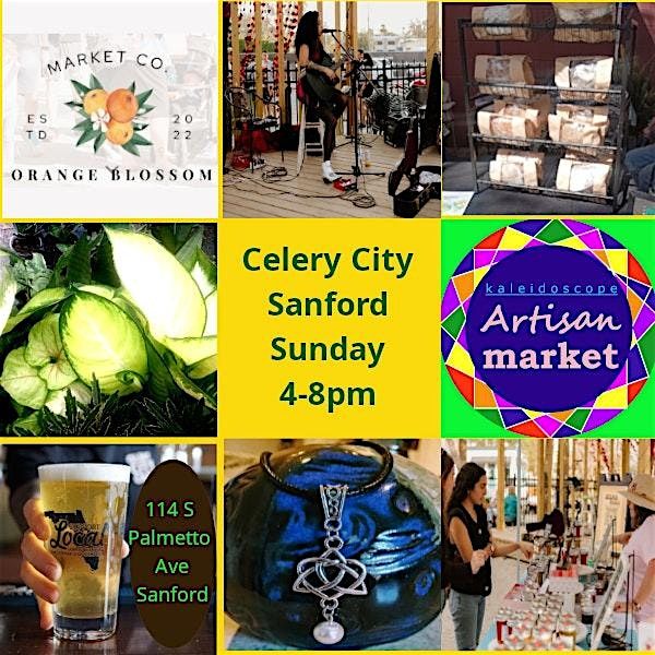 Sunday Summer Pop Up Market Celery City Sanford 4-8pm with Live Music