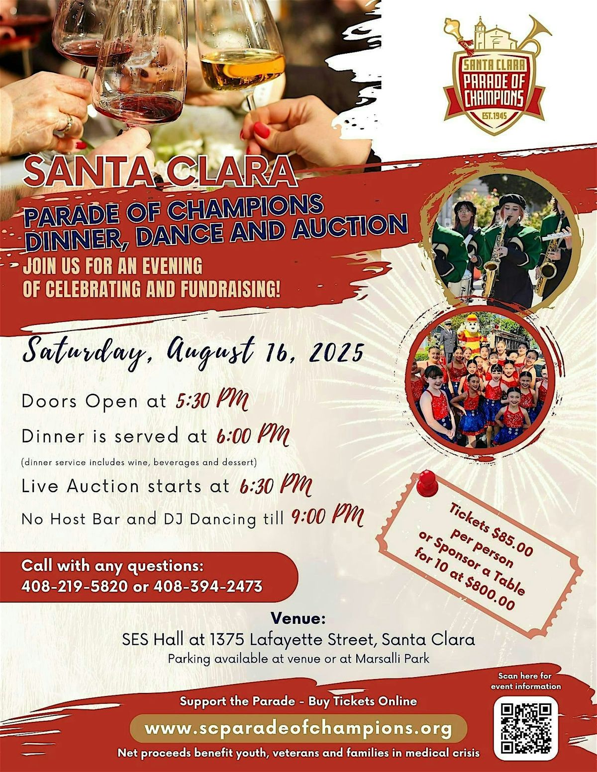 56th SC Parade of Champions Live Auction and Dinner Fundraiser!