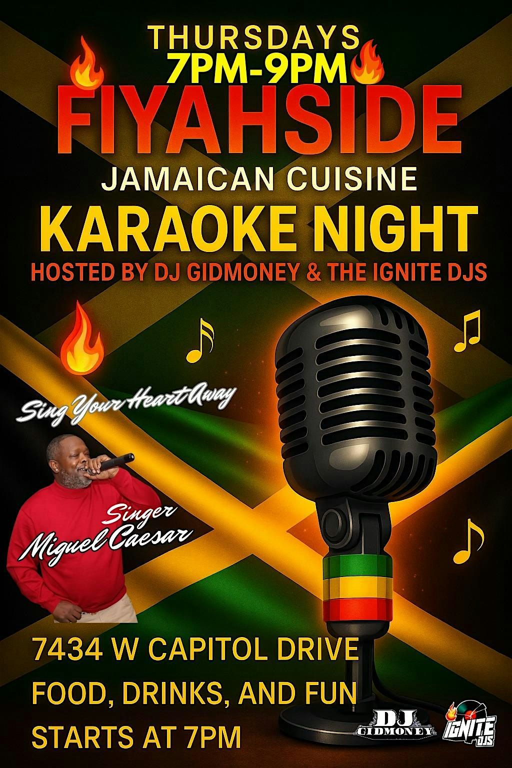 KARAOKE THURSDAYS AT FIYAHSIDE LOUNGE