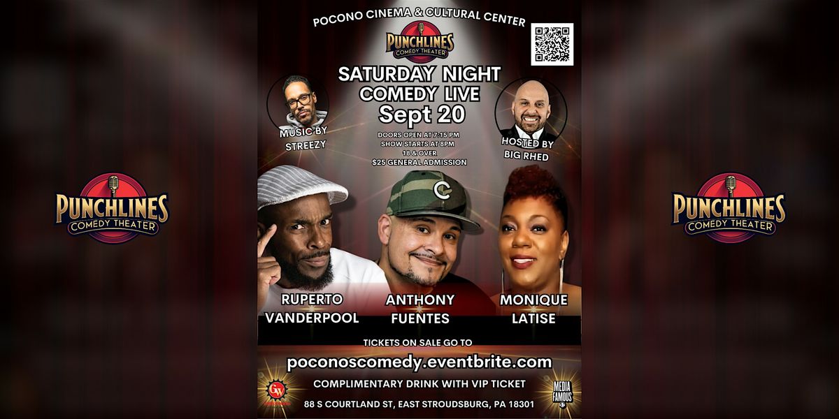 Comedy Live - Anthony Fuentes, Ruperto Vanderpool, Monique Latise, Big Rhed