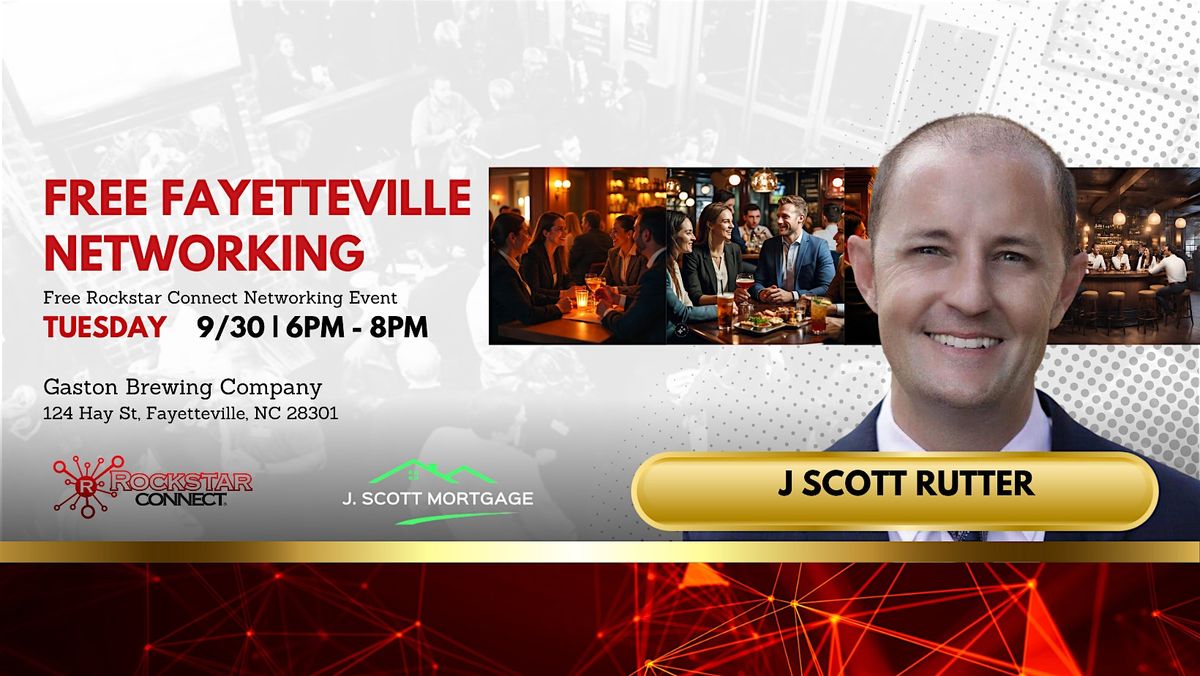 Free Fayetteville Rockstar Connect Networking Event (September, NC)