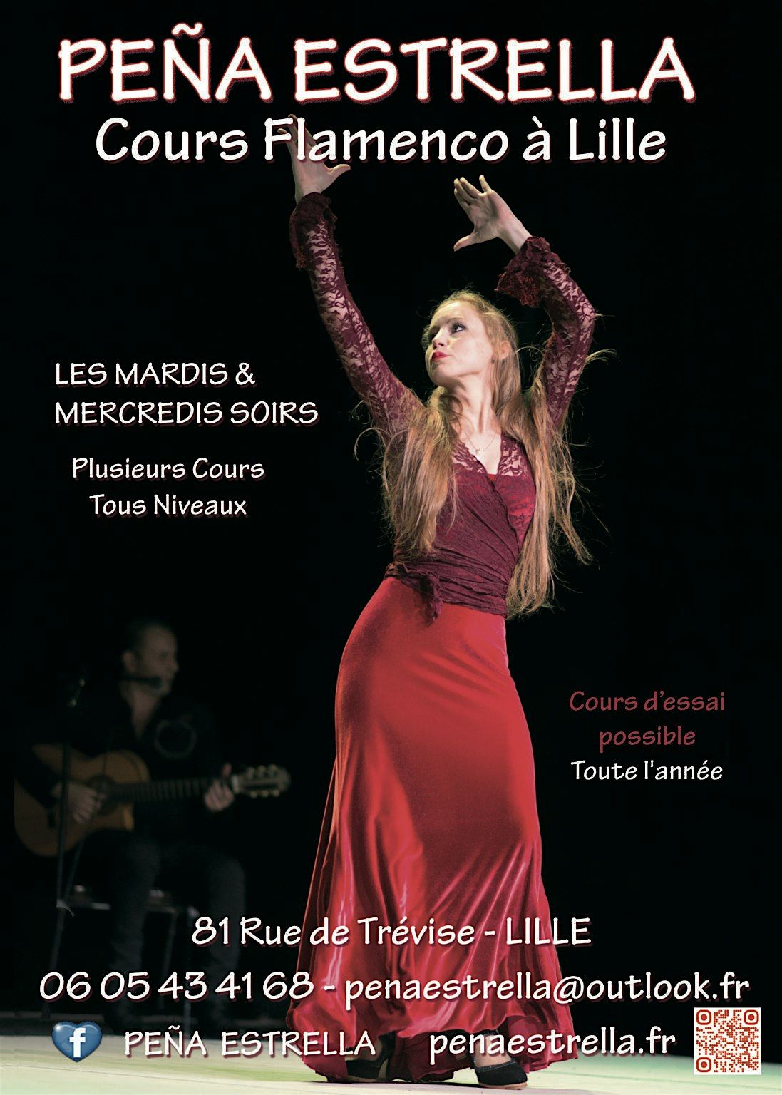 Cours de danse Flamenco - Pe\u00f1a Estrella Flamenco \u00e0 Lille