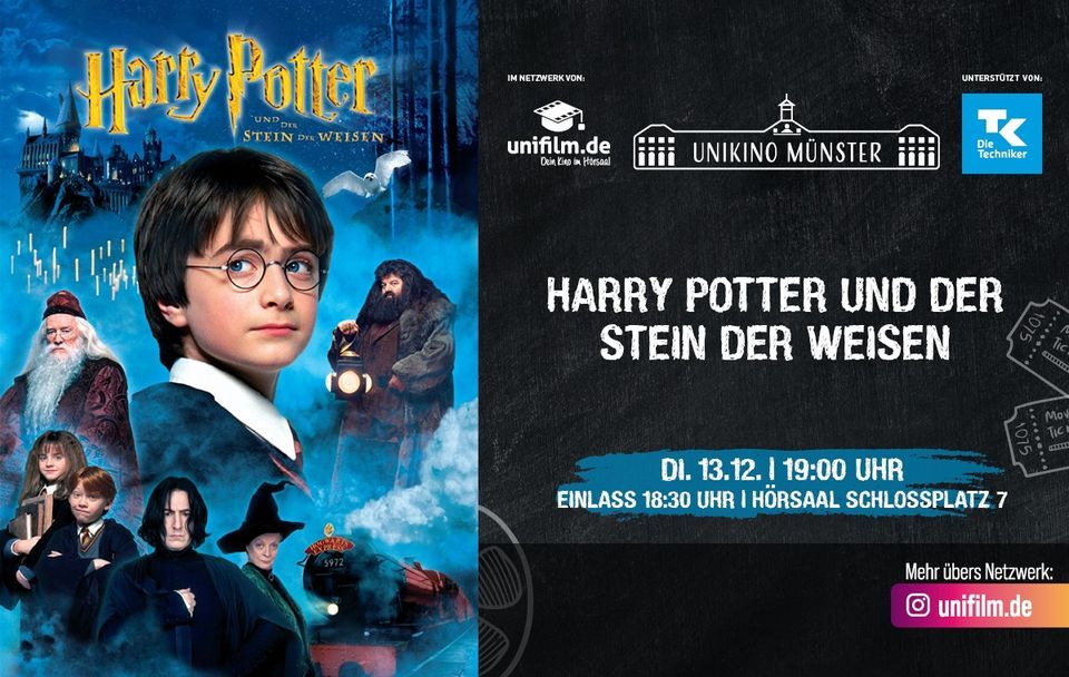 Harry Potter Und Der Stein Der Weisen | Münster - Unikino | December 13 ...