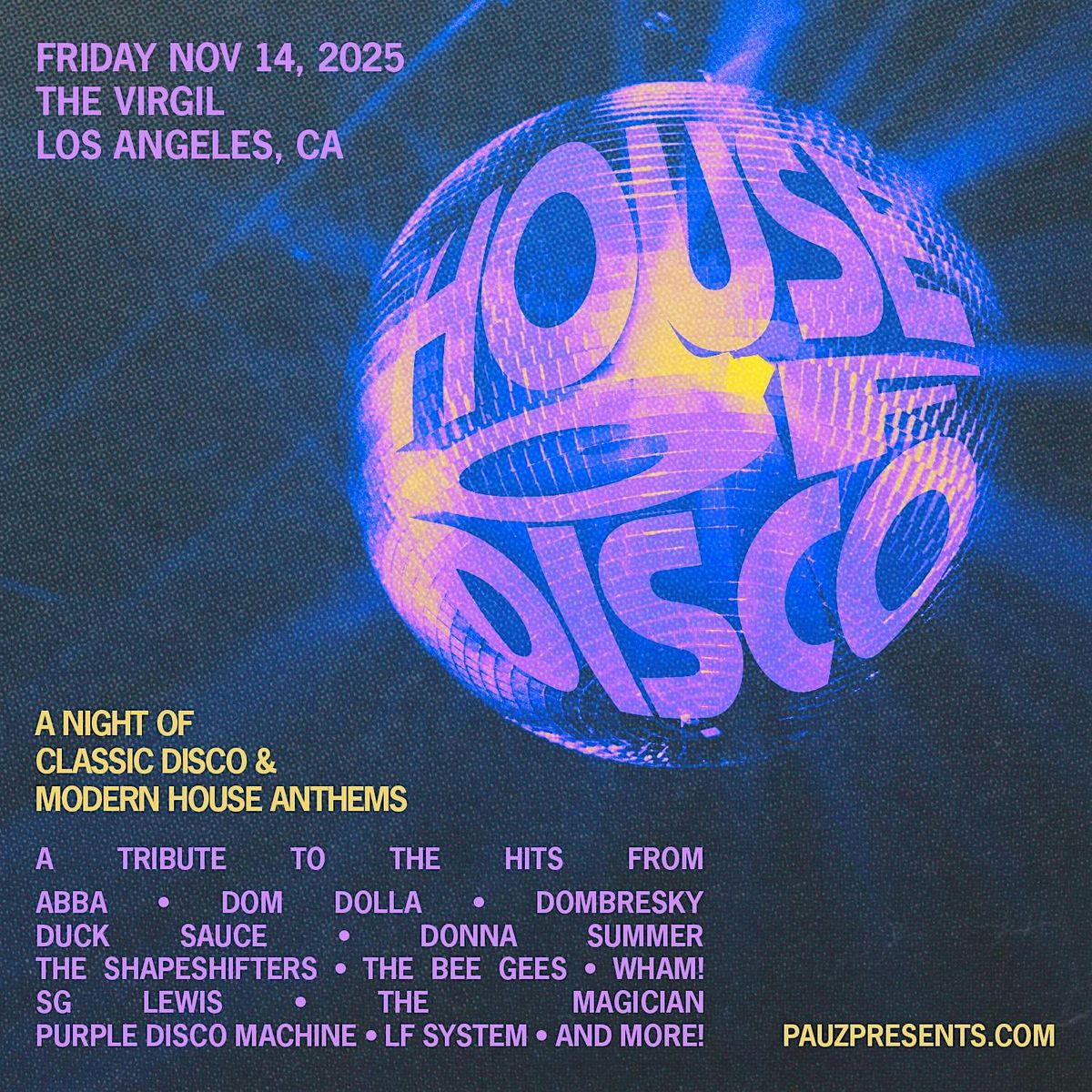 House of Disco - A Night of Classic Disco & Modern House Anthems