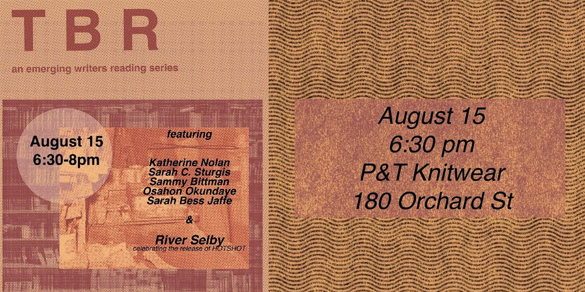 TBR: An Emerging Writer Reading Series