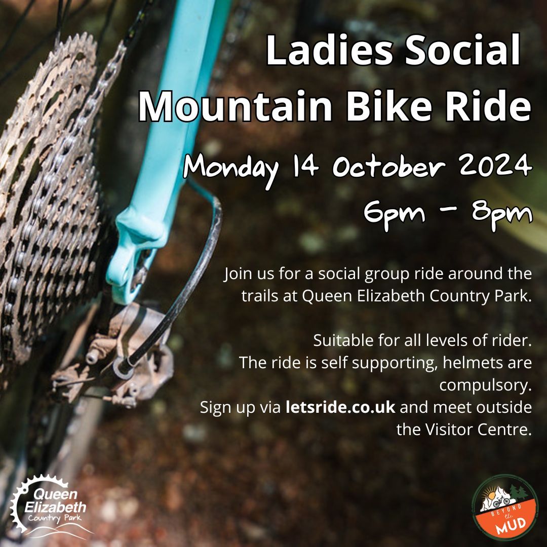 Ladies Social Mountain Bike Ride | Queen Elizabeth Country Park, Gravel ...