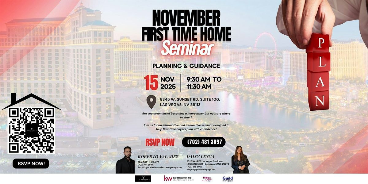 November First Time Home Seminar - Planning & Guidance