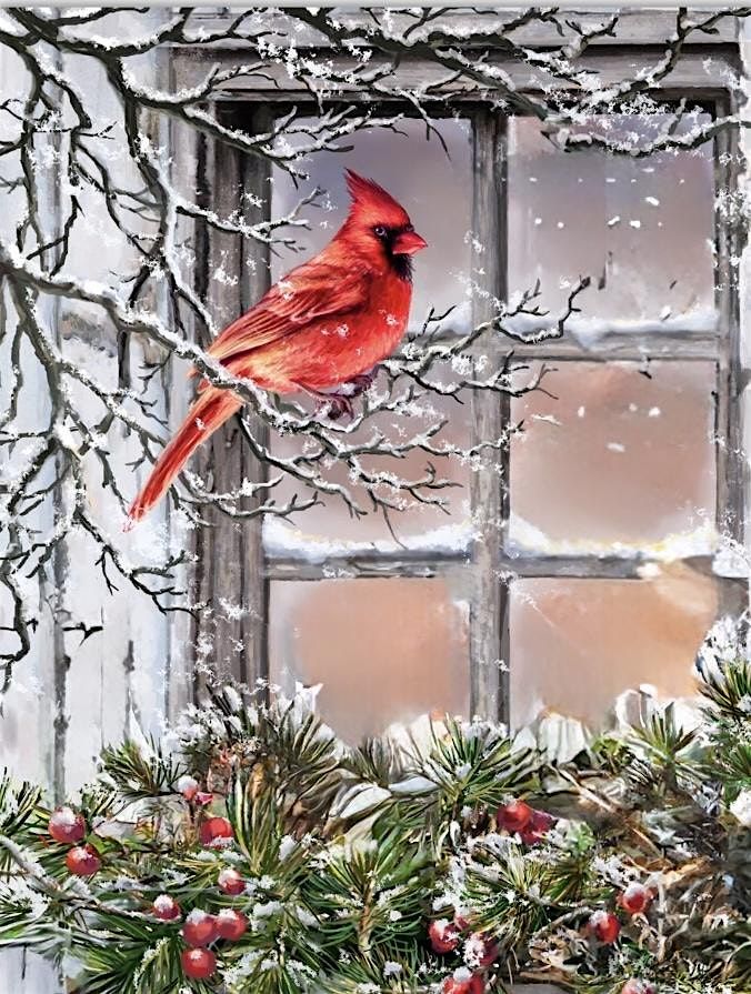 Paint with Ashley Blake \u201cChristmas Visitor\u201d Paint Night