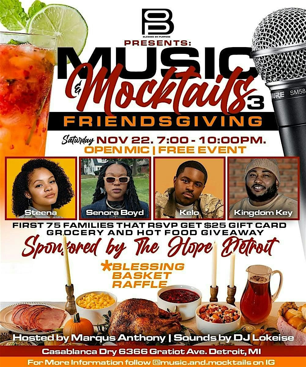 Music & Mocktails 3: Friendsgiving