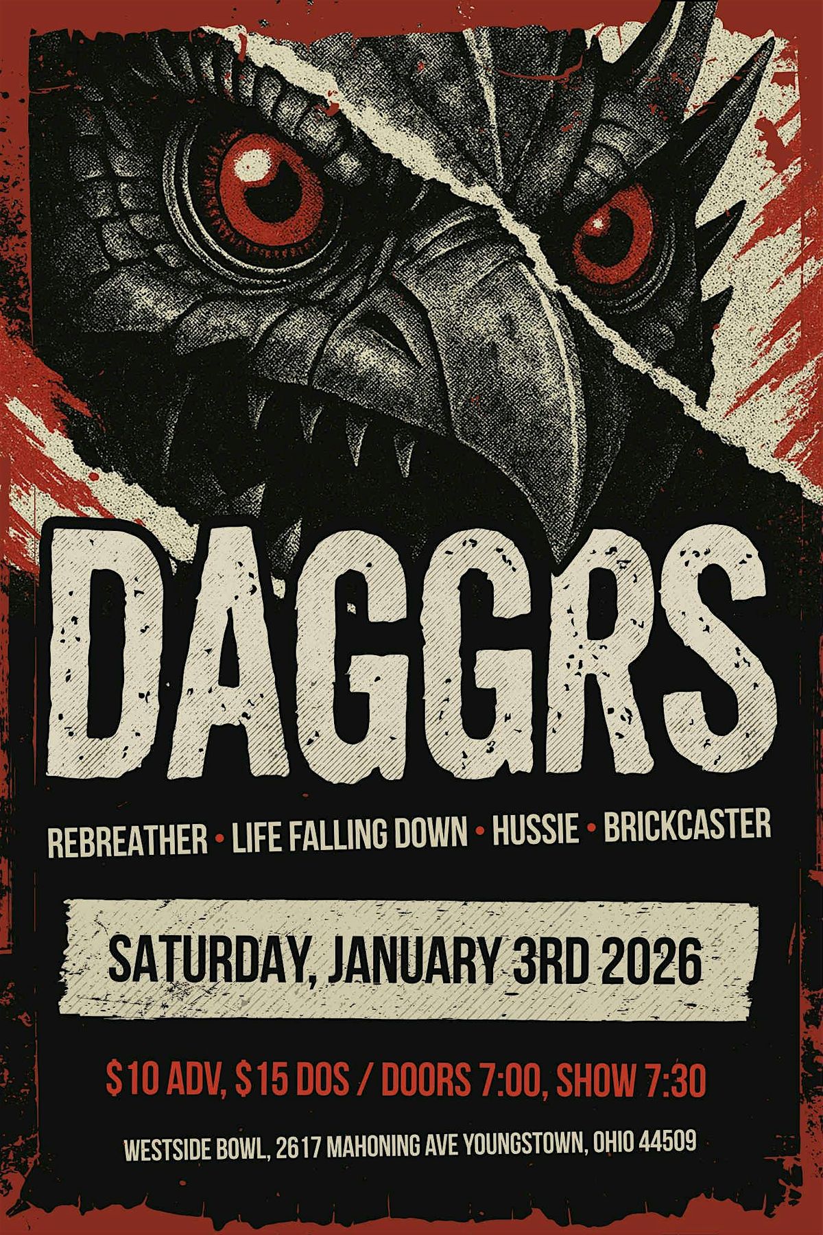 DAGGRS\/rebreather\/Life Falling Down\/Hussie\/Brick Caster