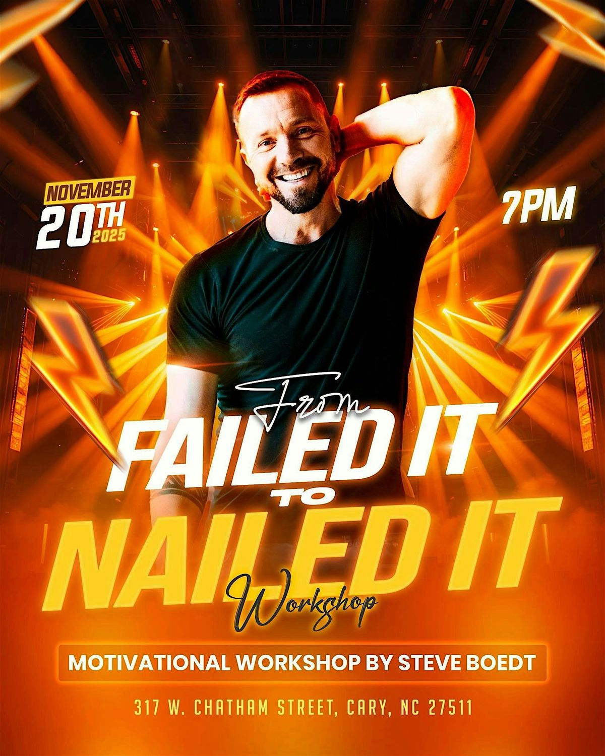 Failed to nailed workshop by Steve Boedt
